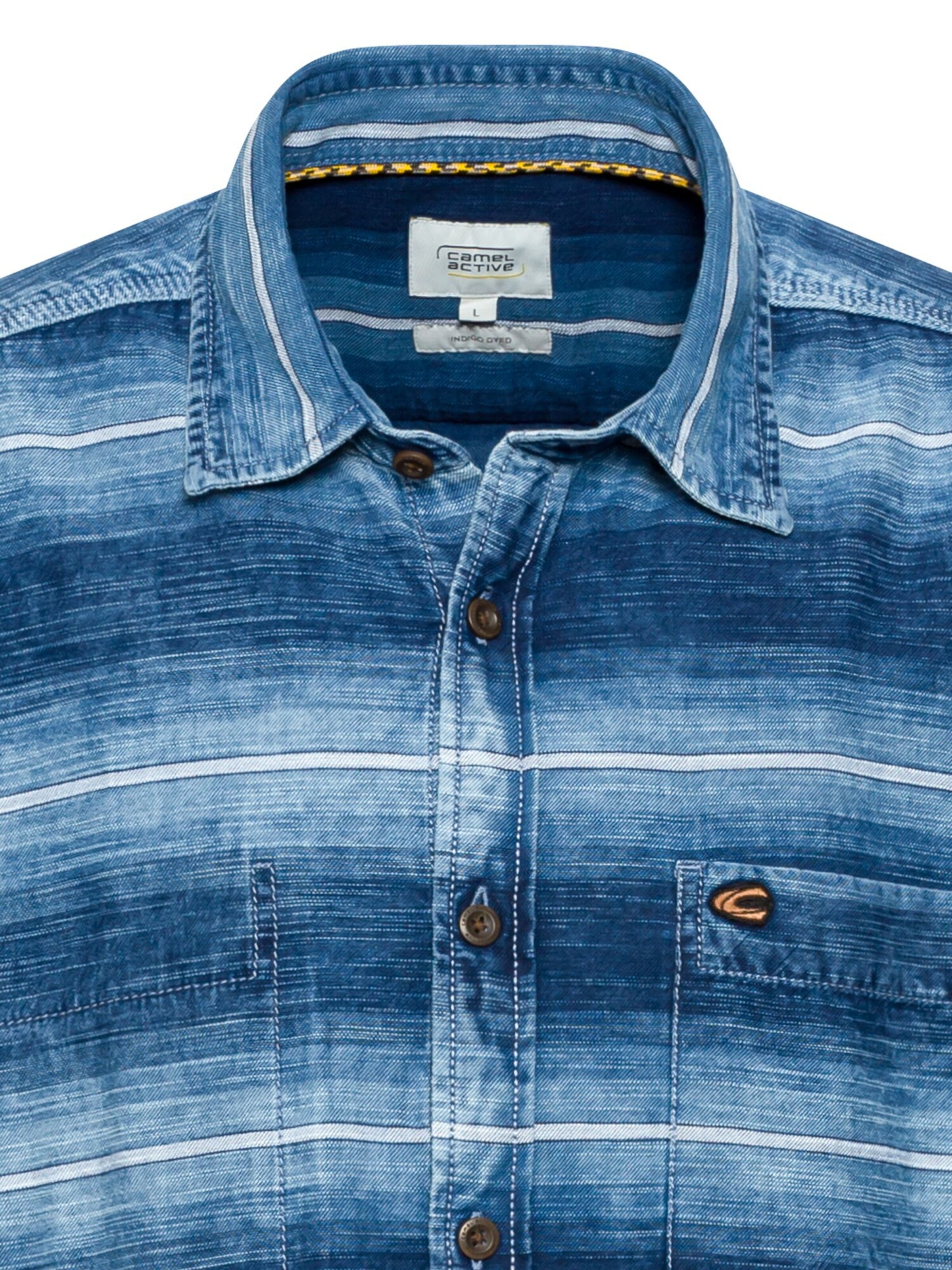 CAMEL ACTIVE Regular fit Button Up Shirt in Blue