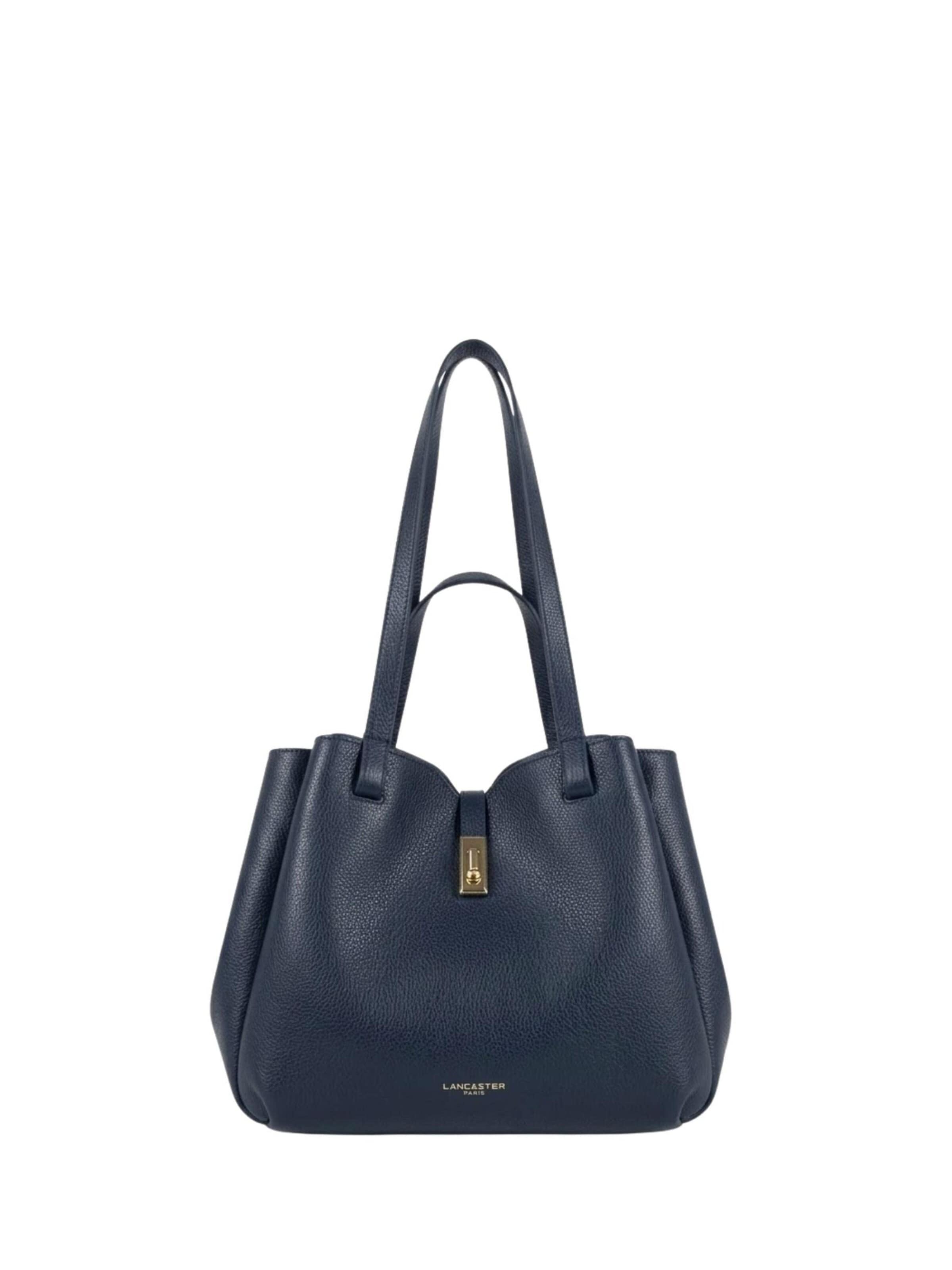 LANCASTER Paris Shopper 'cabas épaule L Milano Horizon Bleu Foncé' in Blauw