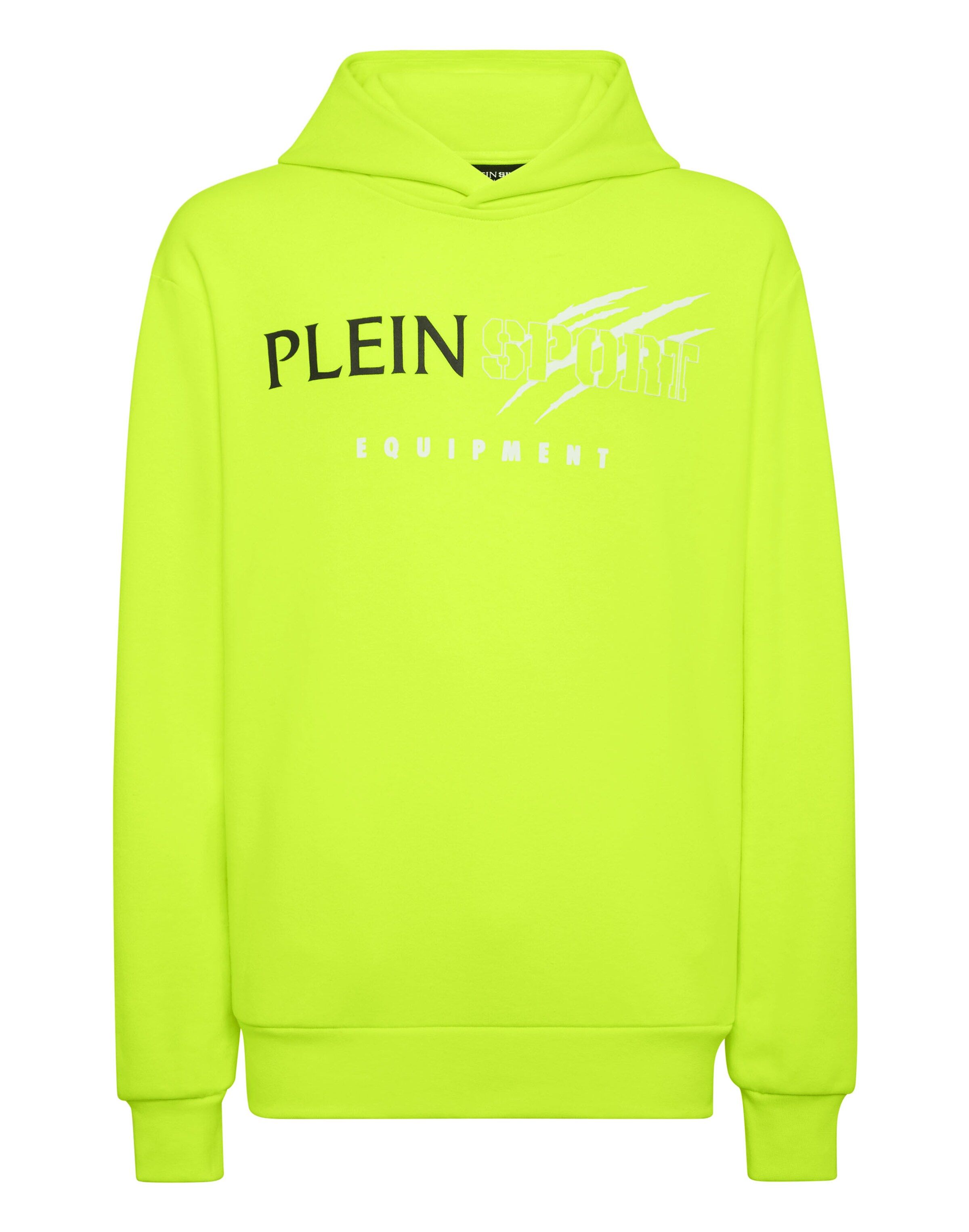 Plein Sport - Sweatshirt 'Scratch' em verde: frente