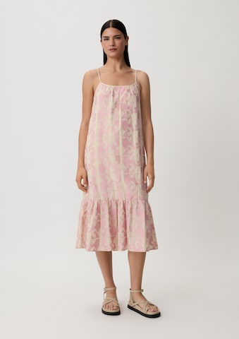 Robe d’été comma casual identity en beige : devant