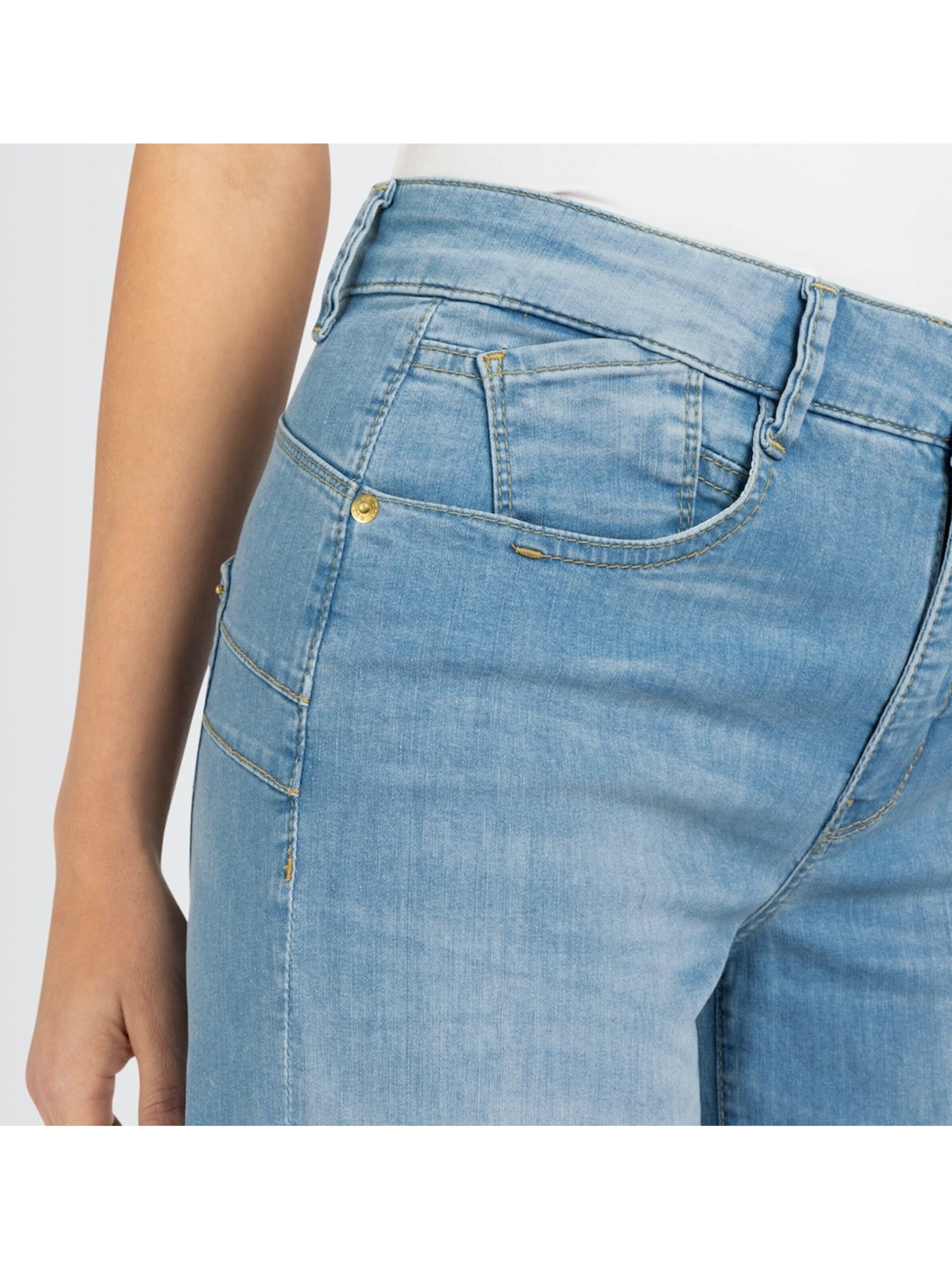 MAC Baggy Jeans 'Rich palazzo' in Blauw