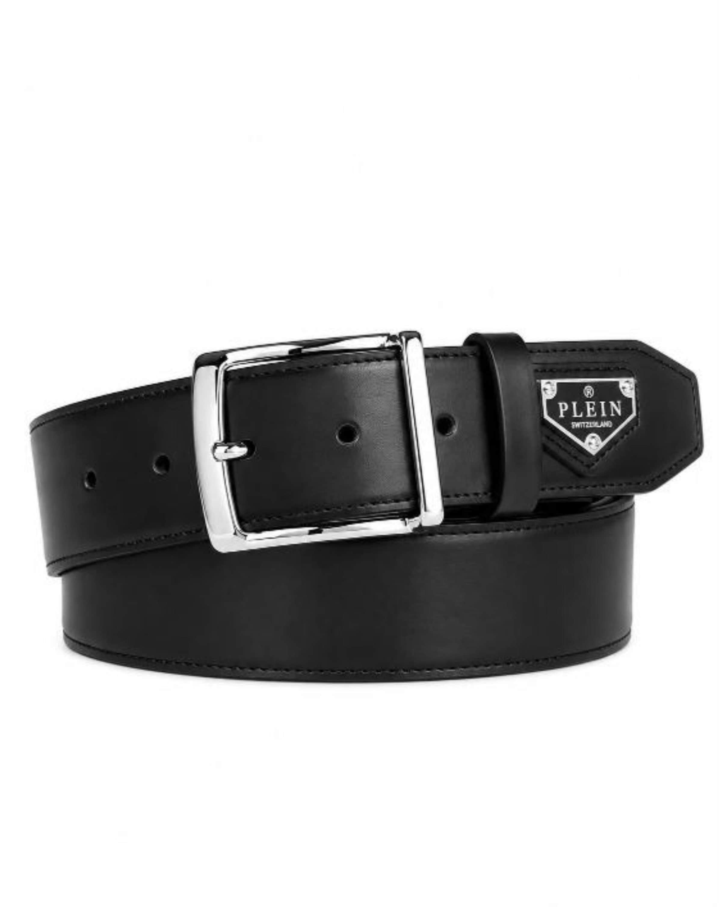 Philipp Plein Belt in Black: front