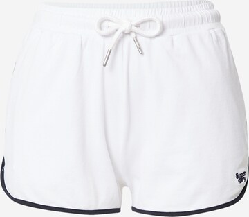 Superdry Regular Панталон в бяло: отпред