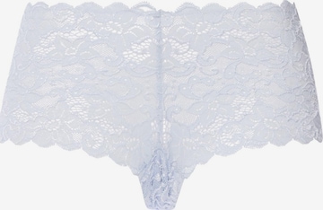 Hanro Slip 'Moments' in Blau: Vorderseite