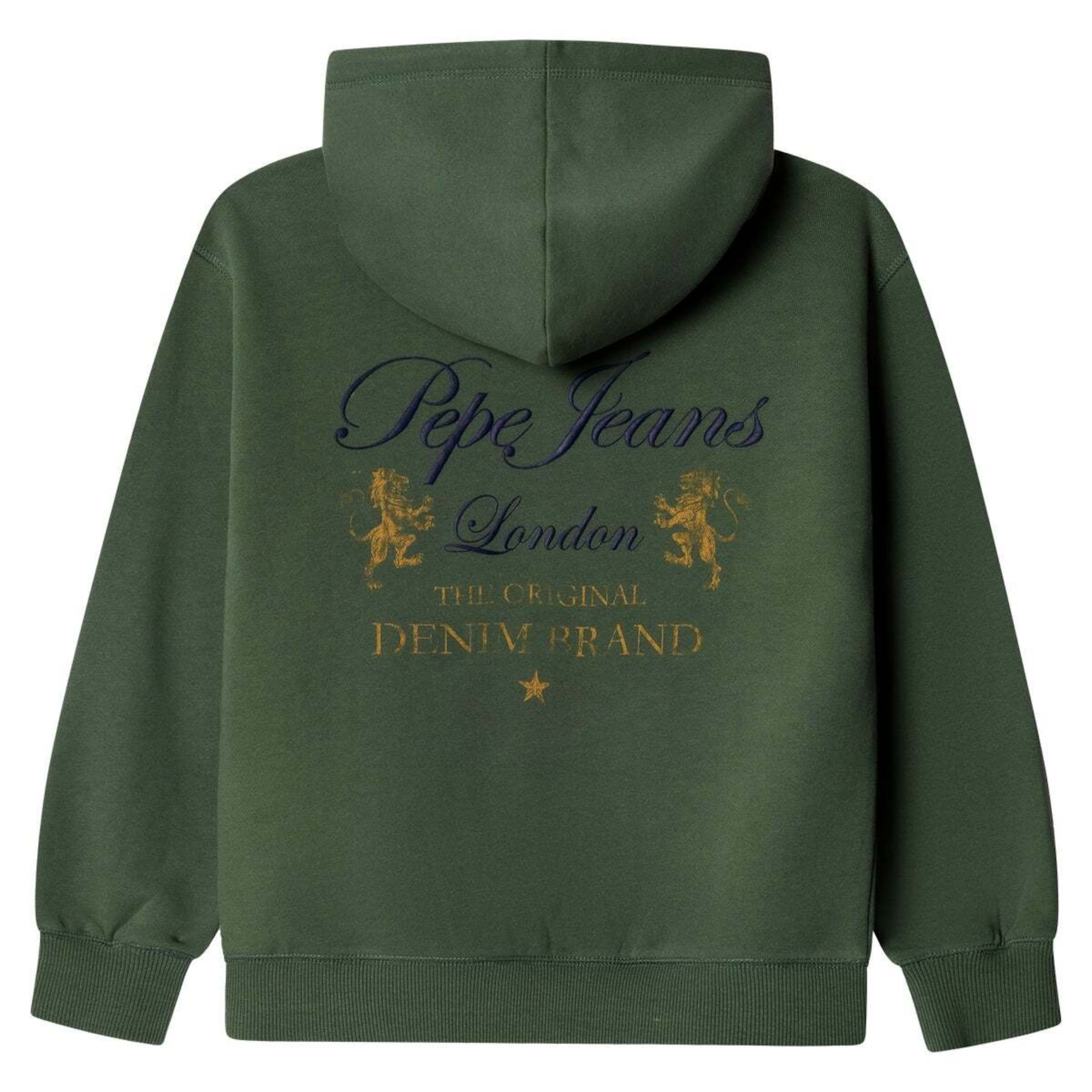 Pepe Jeans - Sudadera con cremallera 'Tate' en verde