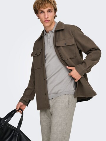 Only & Sons Shirt 'ONSWyler' in Grijs