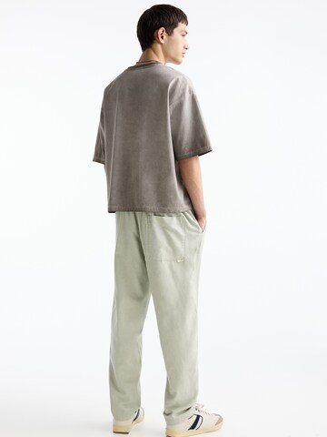 Loosefit Pantalon Pull&Bear en vert