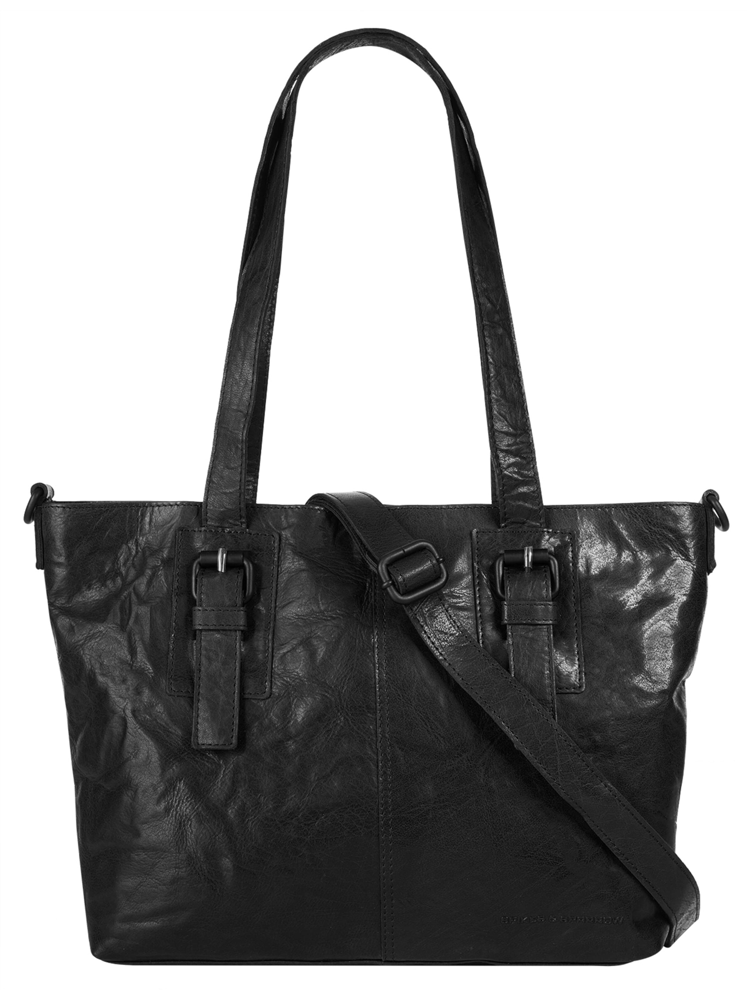 Cabas Spikes & Sparrow en noir : devant