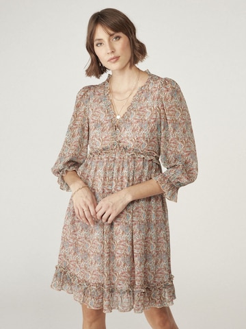 NAF NAF - Vestido ' Side ' en beige: frente