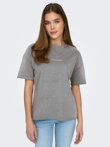 ONLY T-shirt 'KINNA' i grå