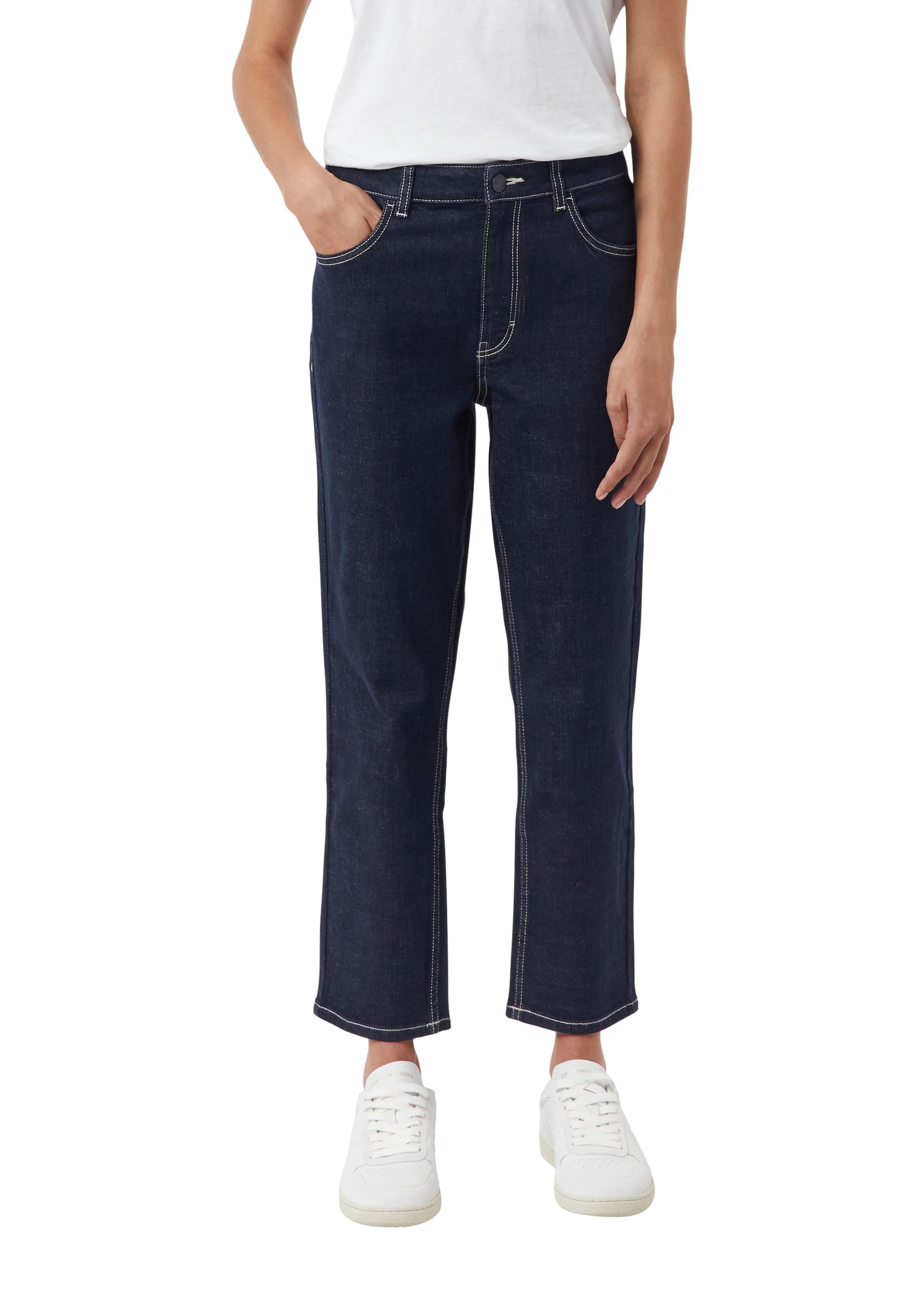 COMMA Štandardný strih Džínsy - Modrá: predná strana