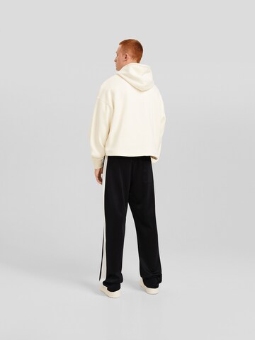 Bershka Loose fit Trousers with creases in Black