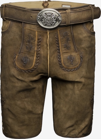 STOCKERPOINT Trachtenshorts 'Bertram' in Braun: Vorderseite