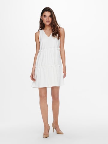 Robe d’été 'Lina' ONLY en blanc