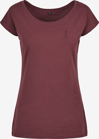 Urban Classics T-Shirt 'K-Heart ' in Rot: Vorderseite