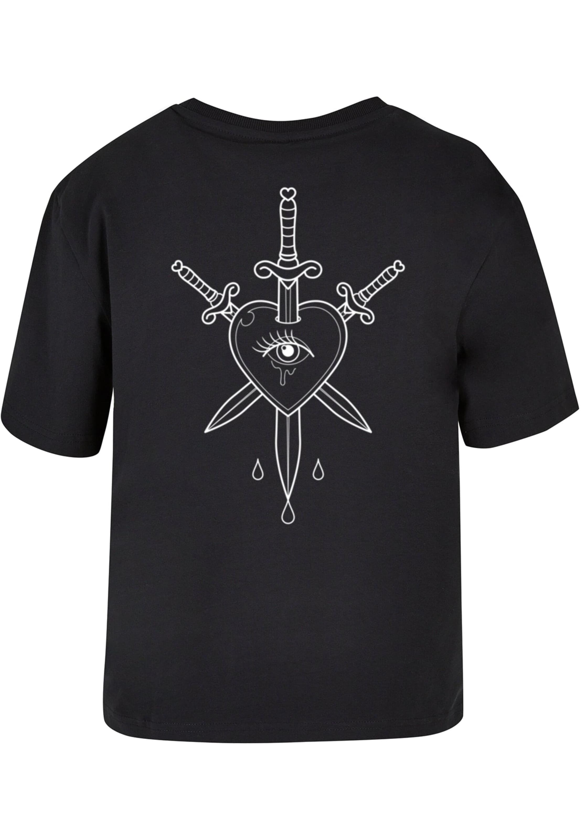 Miss Tee Tričko 'Heartbreaker Lovetaker' - Čierna