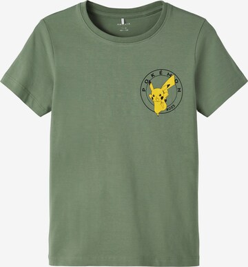 NAME IT Shirt 'Falil Pokemon' in Green: front