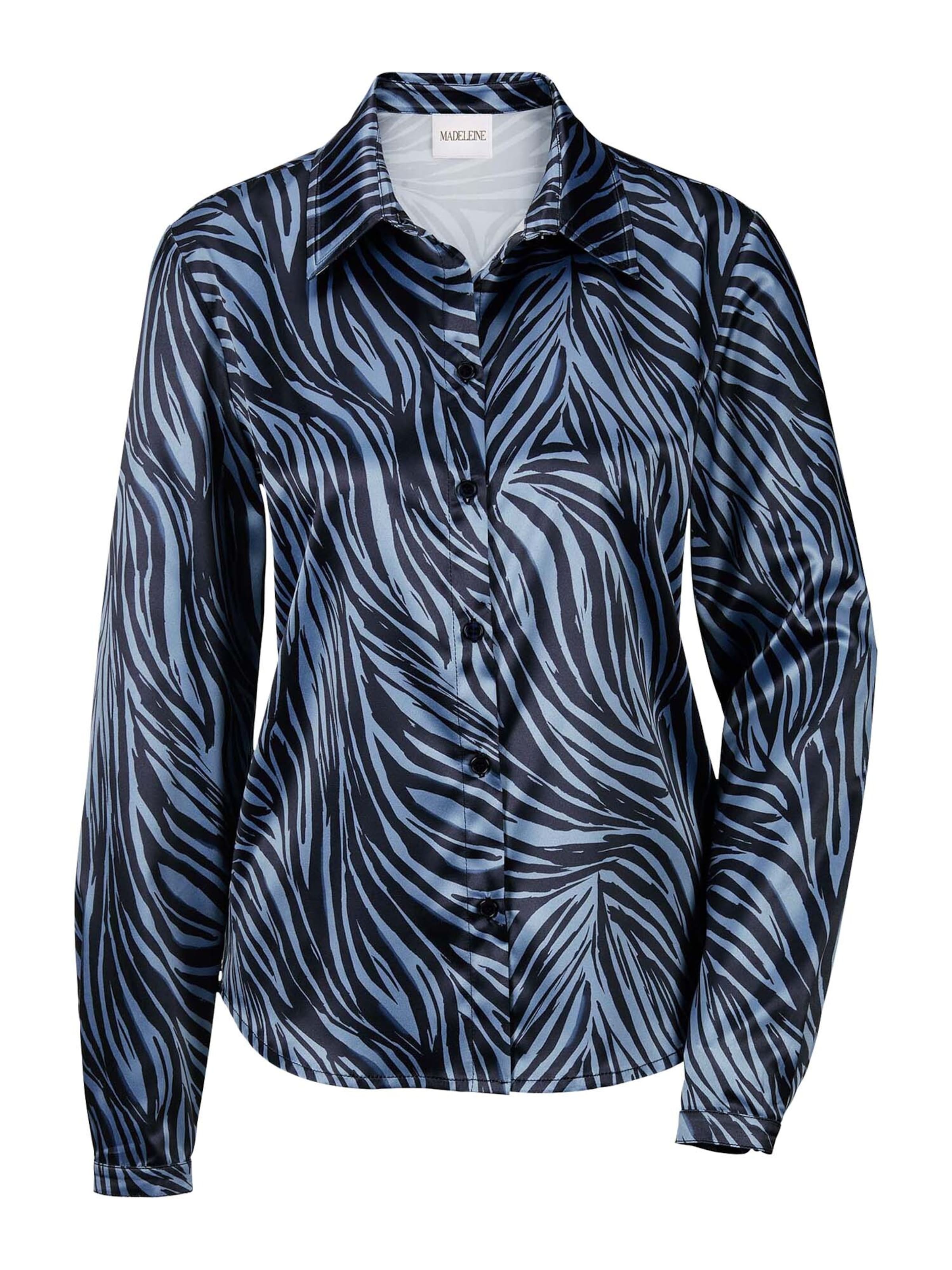 MADELEINE Blouse in Blauw: voorkant