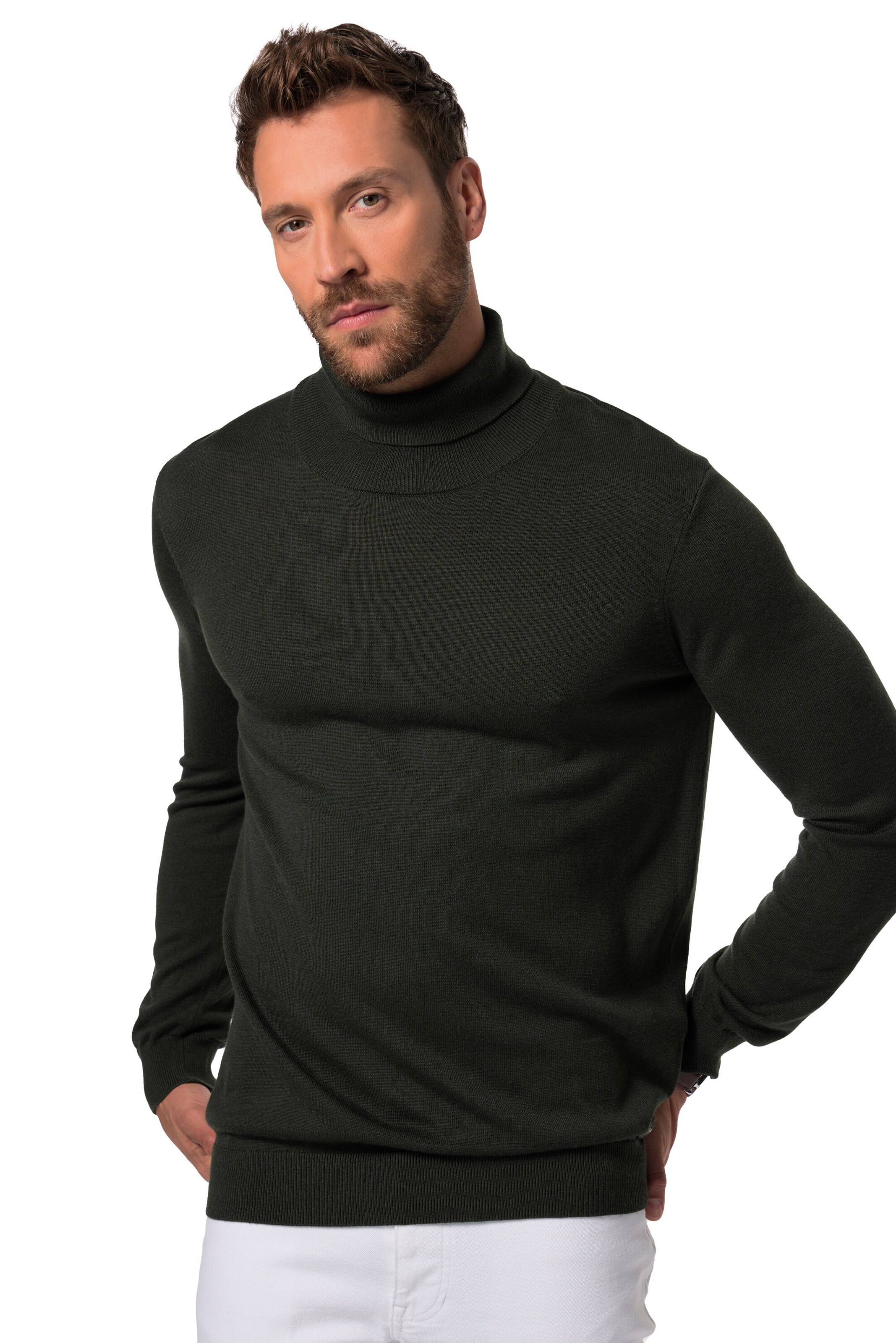 JP1880 Pullover in Grün: Vorderseite