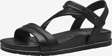 TAMARIS Sandalen met riem in Zwart: voorkant