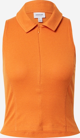 Aware Top 'VERLY' in Orange: front