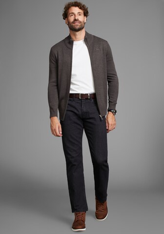 Man's World Knit Cardigan in Grey