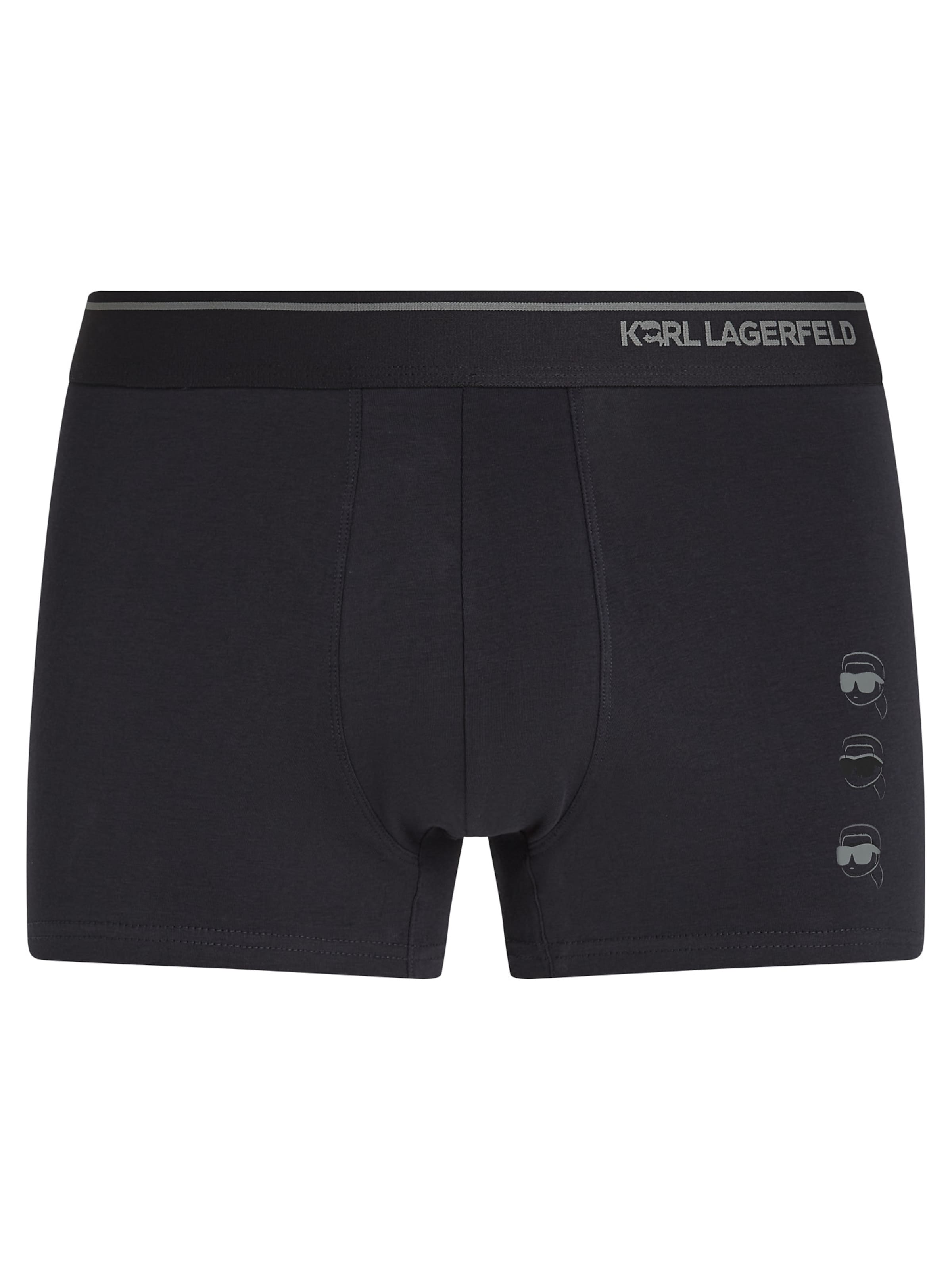 Karl Lagerfeld - Boxers 'Ikon' em cinzento: frente