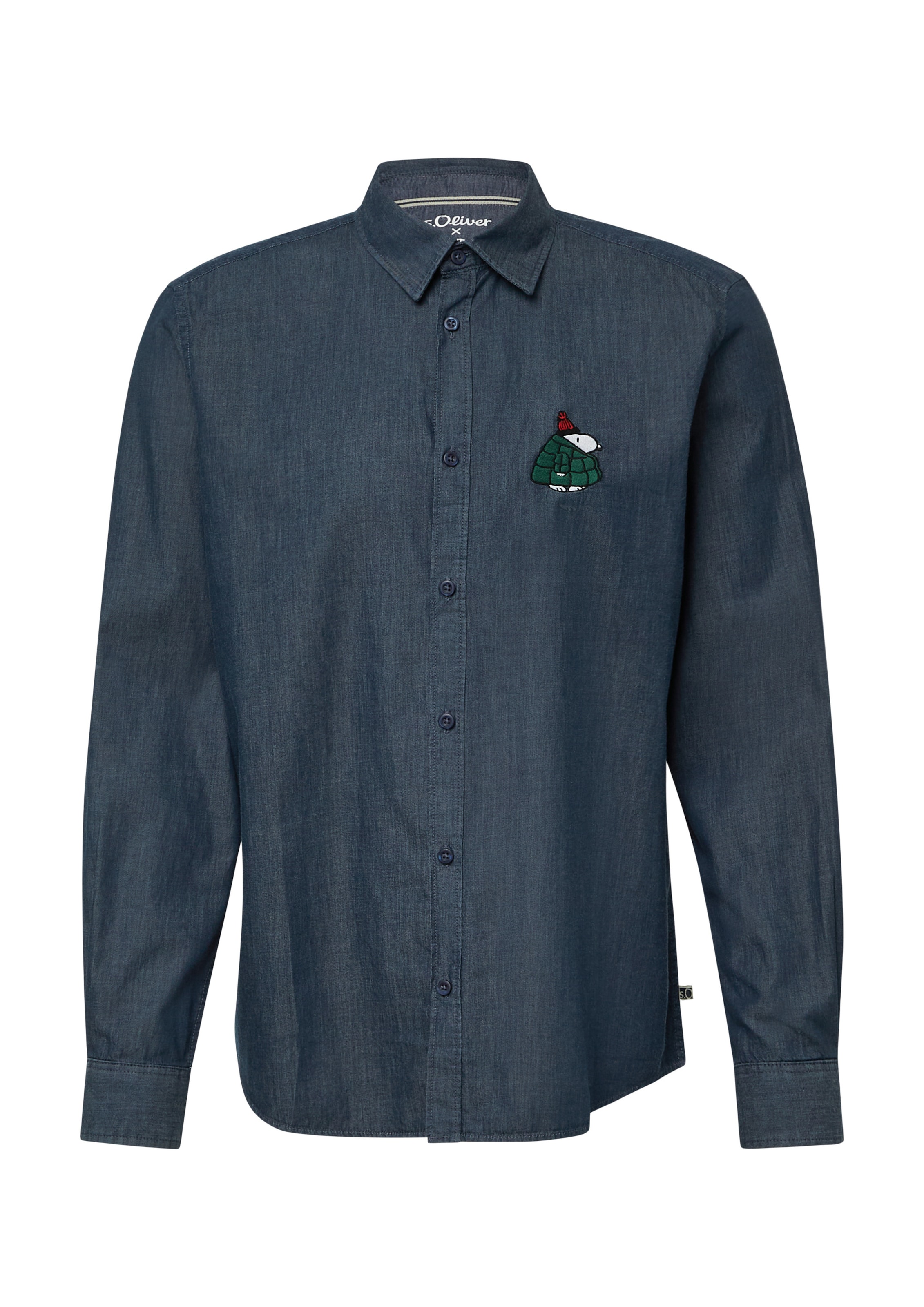 Coupe regular Chemise s.Oliver en bleu : devant