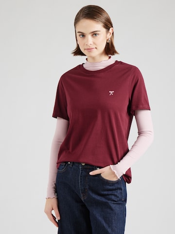 T-shirt 'PCRIA' PIECES en rouge : devant
