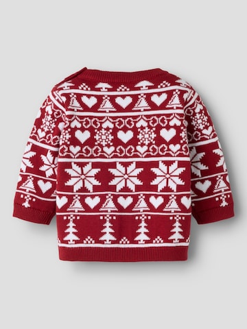 NAME IT Sweater 'NBNRismas' in Red