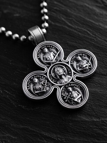 Ciondolo 'JESUS AND THE FOUR ARCHANGELS' di REYTEL in argento