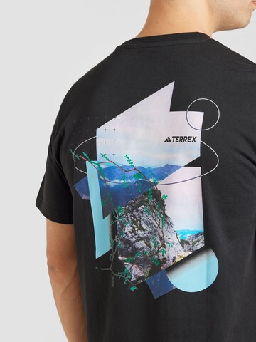 T-Shirt fonctionnel 'GEONATURE' ADIDAS TERREX en noir
