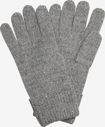 s.Oliver Full Finger Gloves in Grey: front