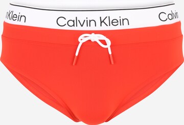 Shorts de bain Calvin Klein Swimwear en rouge : devant