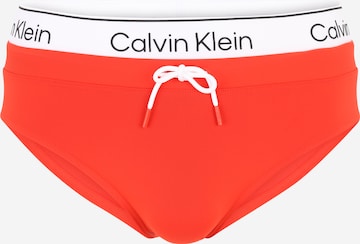 Calvin Klein Swimwear Szorty kąpielowe w kolorze czerwony: przód