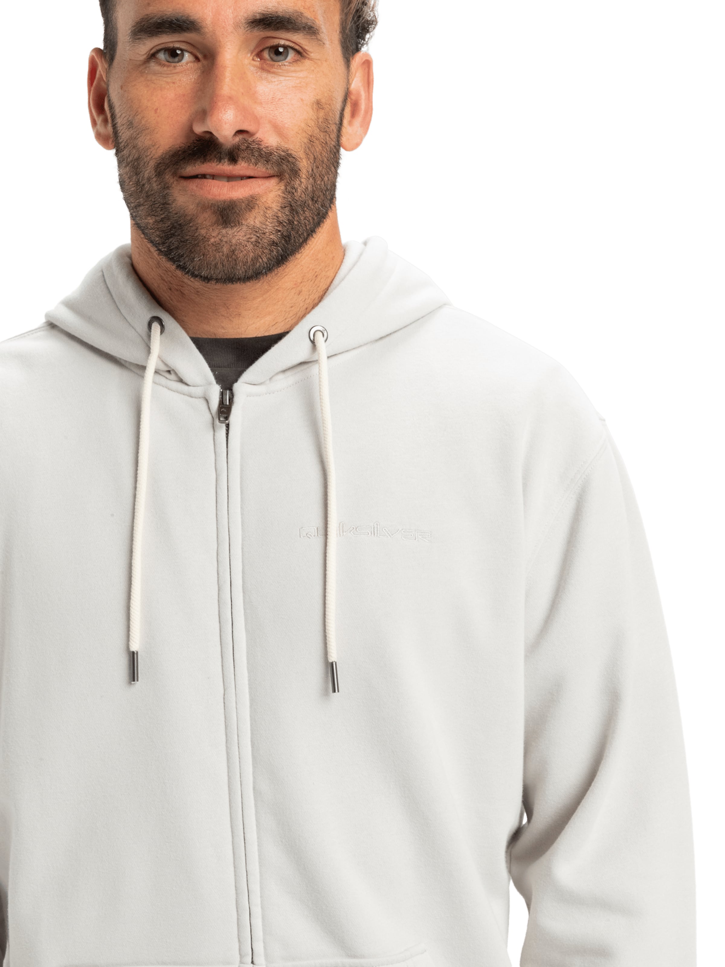 Veste en polaire 'Salt Water' QUIKSILVER en blanc