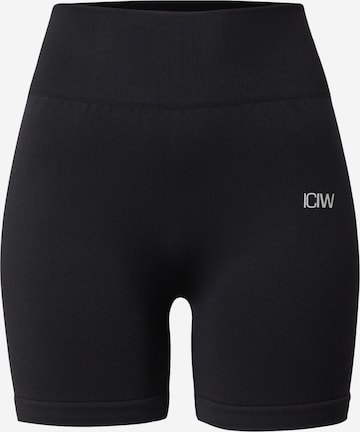 ICANIWILL - Skinny Pantalón deportivo en negro: frente