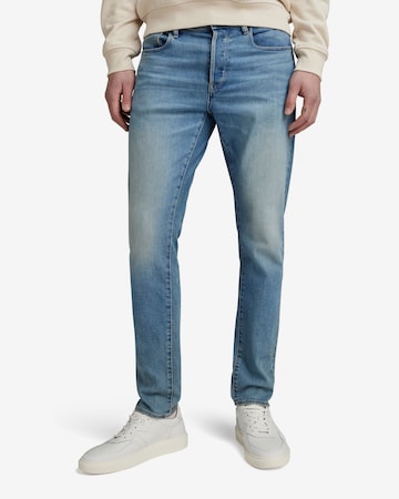 G-Star RAW Slimfit Jeans in Blauw: voorkant