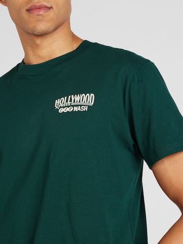 HOLLISTER Тениска 'AMERICAN DESTINATIONS' в зелено