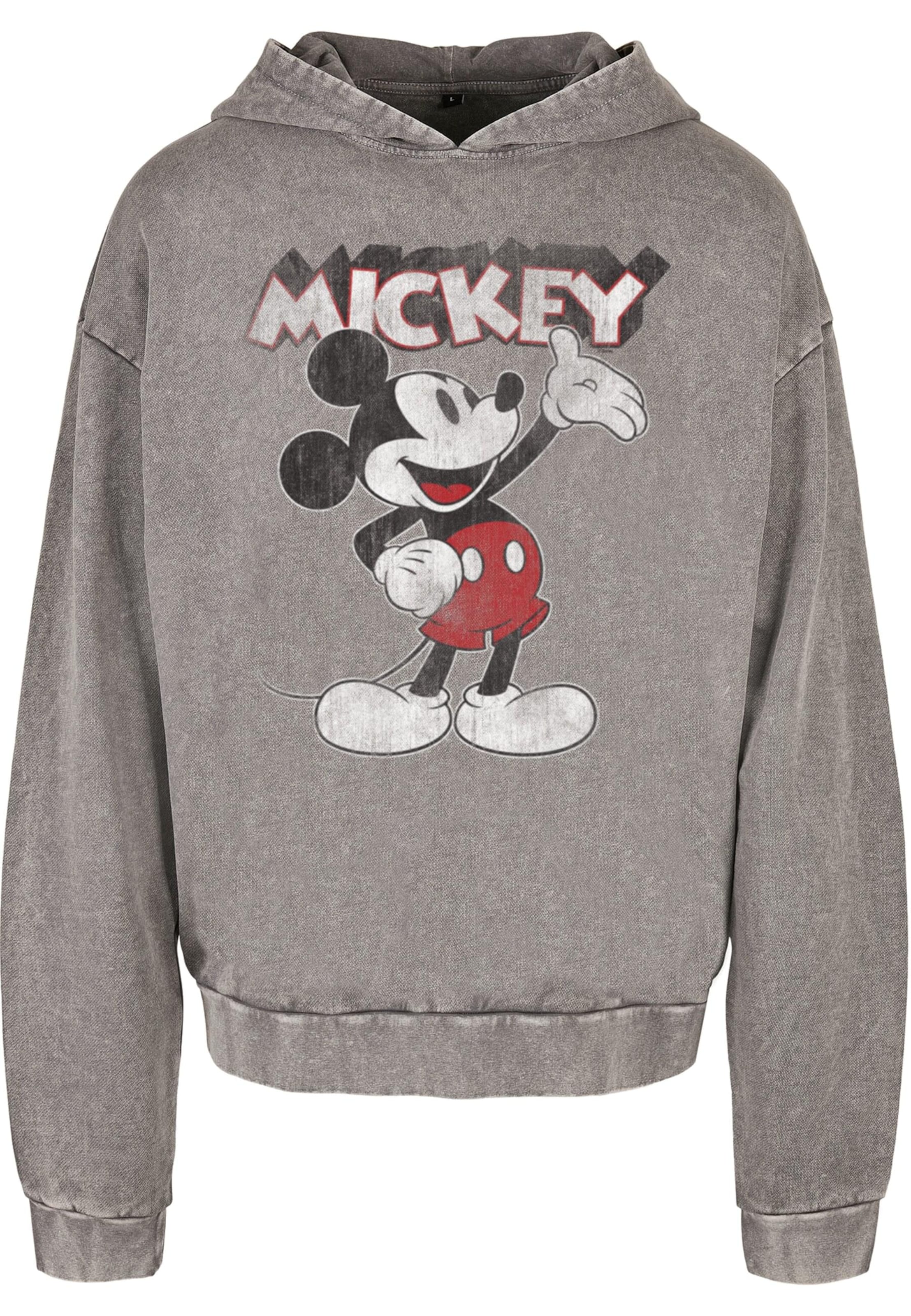ABSOLUTE CULT Sweatshirt 'Mickey Mouse - Presents' in Grijs: voorkant