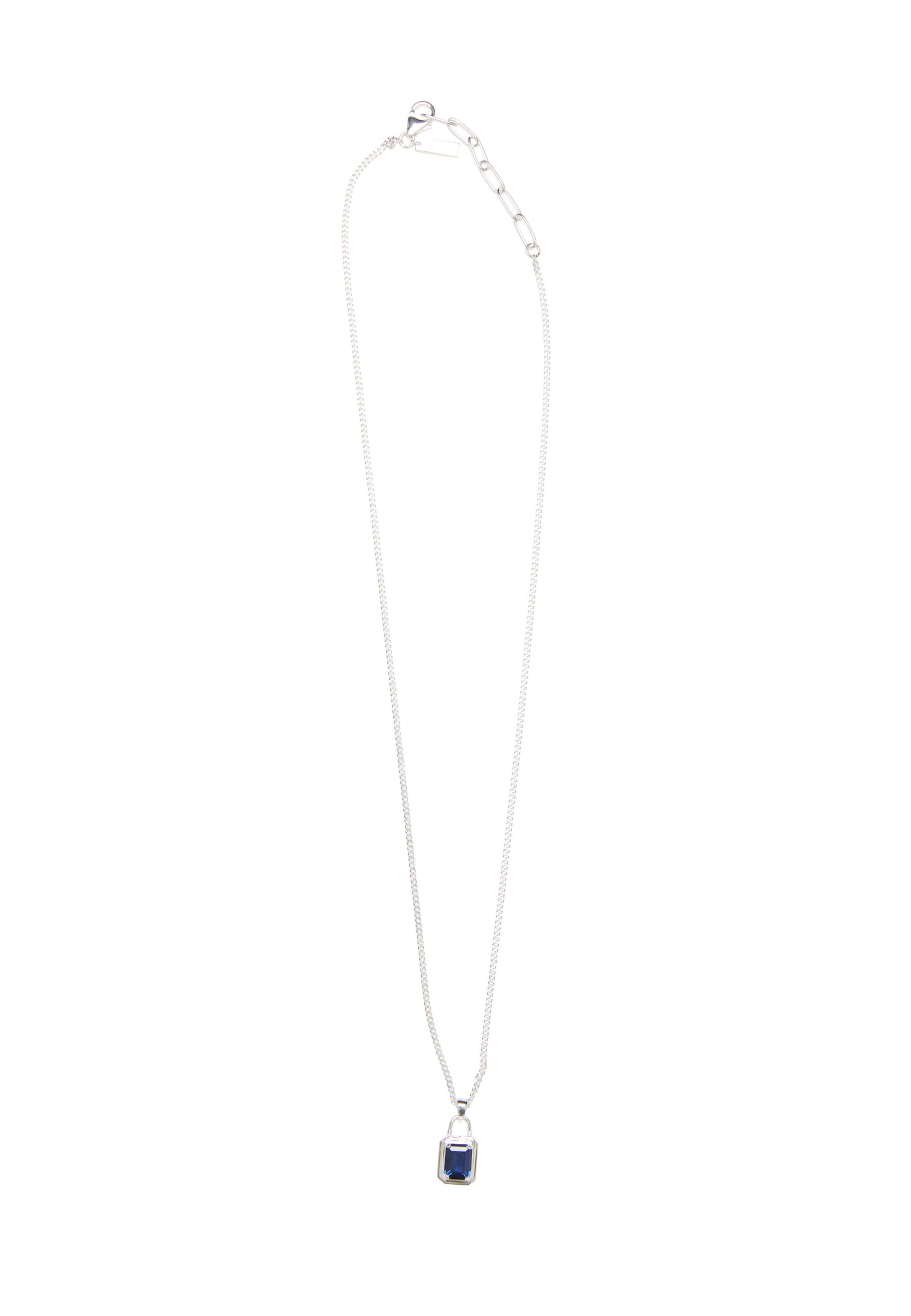 Commen Lines Necklace in Silver: front
