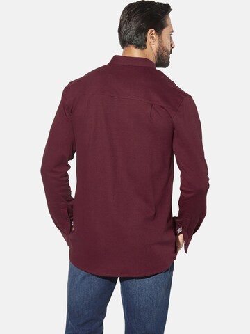 Jan Vanderstorm Comfort fit Overhemd 'Knutheim' in Rood