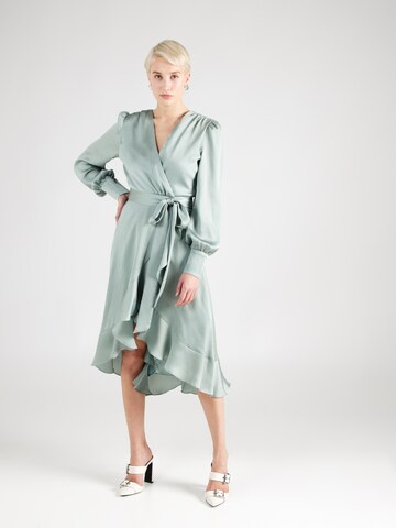 Robe de cocktail SWING en vert : devant