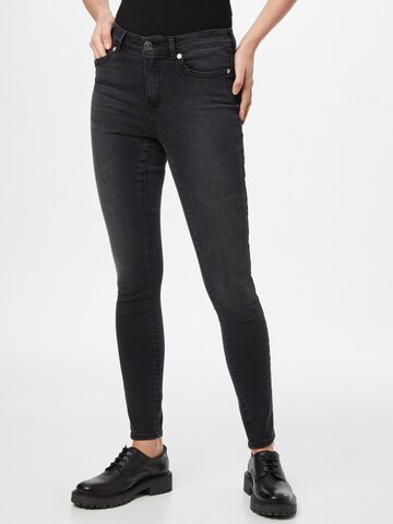 ONLY Skinny Jeans 'WAUW' i svart: framsida