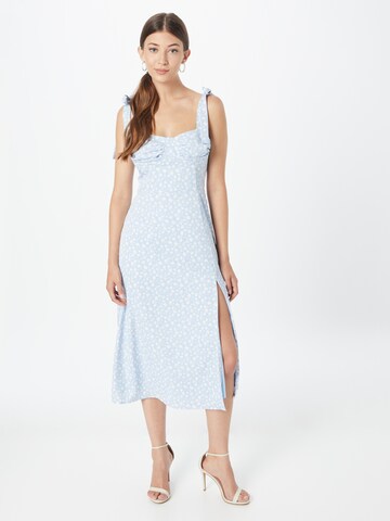 The Frolic Summer Dress in Blue: front