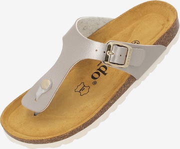 Palado Teenslipper 'Kos Metallic' in Beige: voorkant
