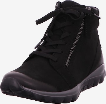 GABOR Lace-Up Ankle Boots in Black: front