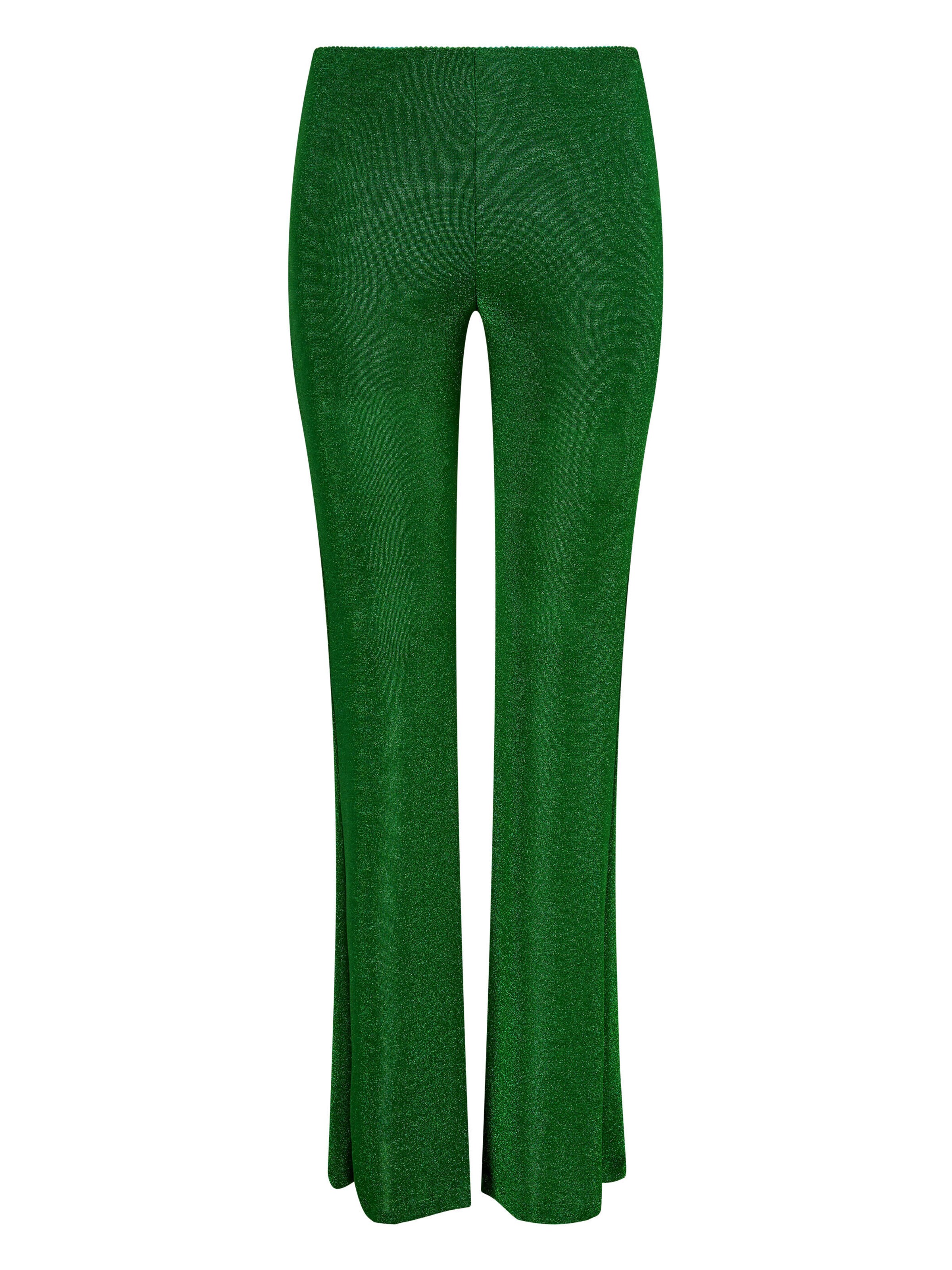 Nicowa Flared Broek 'CAROWI' in Groen: voorkant