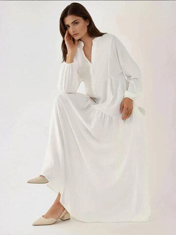 Hiccup Dress in White: front