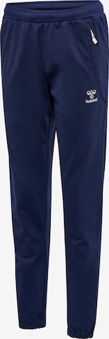 Effilé Pantalon de sport Hummel en bleu